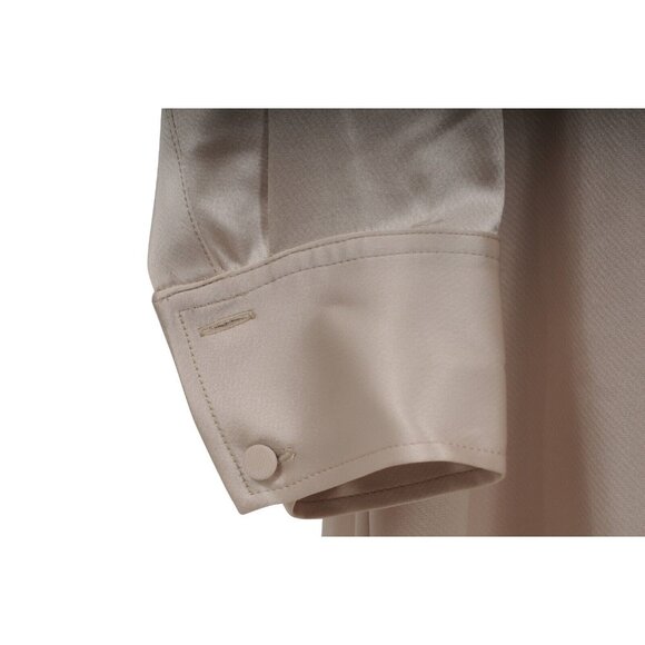 CO Essentials Collection Belted Pocket Shirt Dress Large Champagne Beige - Picture 12 of 16